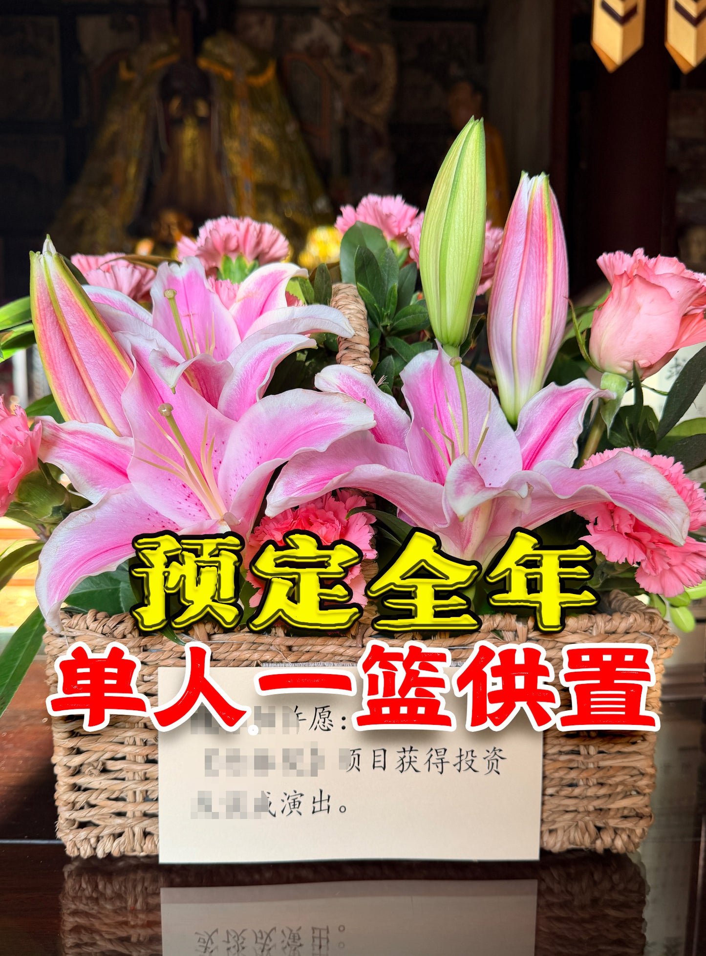 【预定全年】单人一篮供奉